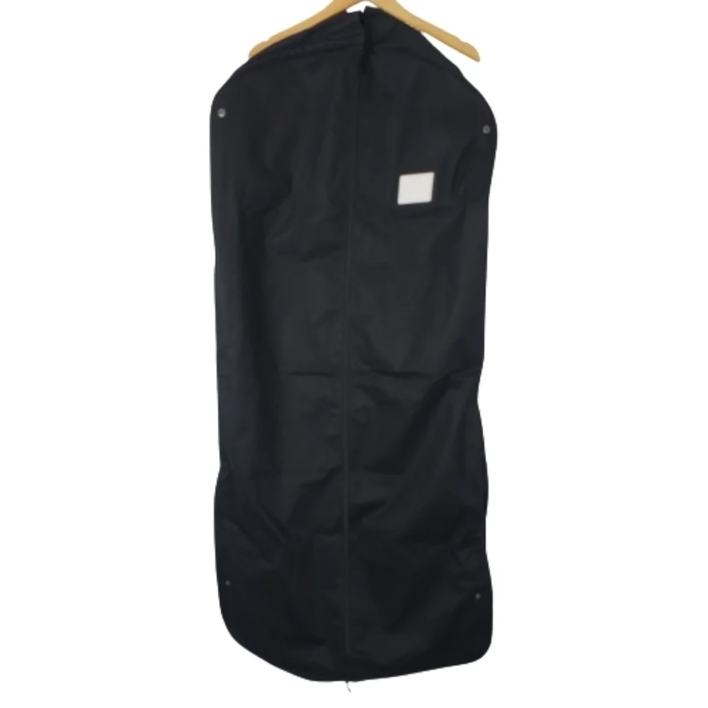 Auth Chanel black garment bag